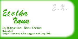 etelka nanu business card
